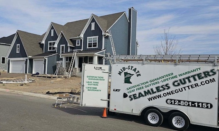 Mid State Seamless Gutter Team Mobile Truck
